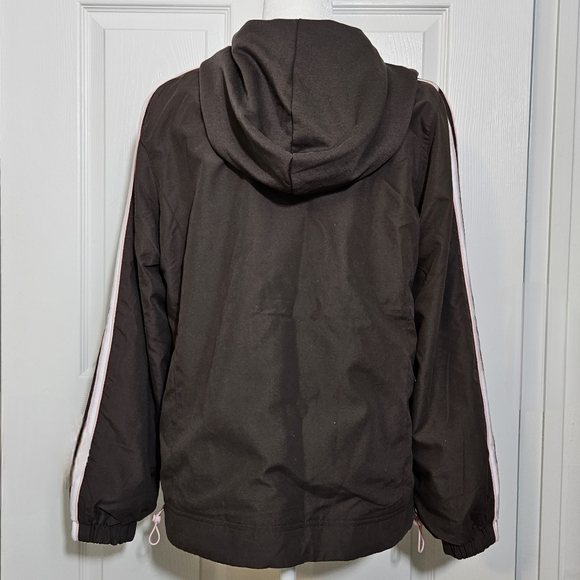 EVERLAST Womens Reversable Zip Up Hooded Jacket, Brown Sz L NWT - Picture 7 of 13